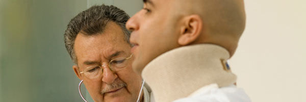 Neck injury at the doctor's office